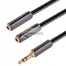 3.5 mm Audio Video Cable Male to 2 Jack Cellphone Cable 30CM 3.5 mm Audio Video Cable Male to 2 Jack Cellphone Cable 30CM