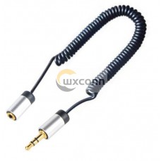 3.5 mm Audio Cable Female to Male Spring Shape 50CM 3.5 mm Audio Cable Female to Male Spring Shape 50CM