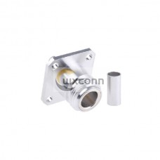 N Type Connector Crimp 50Ω Straight Panel Mount Jack Termination 11GHz for RG58 N Type Connector Crimp 50Ω Straight Panel Mount Jack Termination 11GHz for RG58