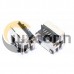2pcs RJ45 PCB Mount 1x1 Port Low Profile Thru-Hole Tab-UP Female