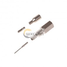 FME Male Connector 180 Degree Cable Mount Crimp for RG316/U 50Ω 2GHz FME Male Connector 180 Degree Cable Mount Crimp for RG316/U 50Ω 2GHz