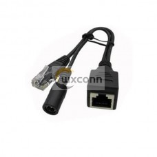 Ethernet RJ45 Transmitter POE Socket to DC and RJ45 Plug Connector Adapter Cable 20CM Ethernet RJ45 Transmitter POE Socket to DC and RJ45 Plug Connector Adapter Cable 20CM