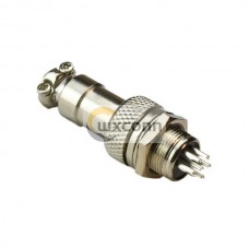 6 Pin Male and Female Connectors Straight Wiring Cable Aviation Connector 5sets