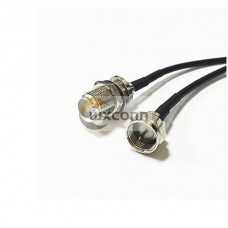 RG174 Cable with F-type Male to F Female connector Adapter Cable 20cm RG174 Cable with F-type Male to F Female connector Adapter Cable 20cm