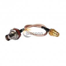 BNC SMA Cable Assembly RG316 SMA Female to BNC Female Bulkhead 10CM BNC SMA Cable Assembly RG316 SMA Female to BNC Female Bulkhead 10CM