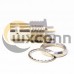 Bulkhead Female BNC 180° Edge Mount for PCB Mount Nickel Plating 75Ohm