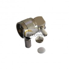 Right Angle UHF Connector PL 259 Plug Crimp Type for RG214, LMR195 Right Angle UHF Connector PL 259 Plug Crimp Type for RG214, LMR195