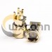 SMA Connector Straight Male Gold Plating 180 Degree Plate Edge Mount SMA Connector Straight Male Gold Plating 180 Degree Plate Edge Mount