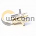 Plate Edge Mount BNC for PCB Female Straight Connector Plate Edge Mount BNC for PCB Female Straight Connector
