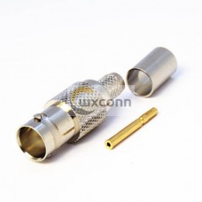 HD-SDI BNC Connector Crimp Female 180 Degree for Cable HD-SDI BNC Connector Crimp Female 180 Degree for Cable