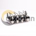 8 Holes Female BNC Connector Angled Through Hole for PCB Mount 8 Holes Female BNC Connector Angled Through Hole for PCB Mount