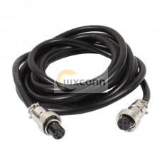 Double Female Cable Connector GX12-4 pin Circular Aviation with 1M Plug Cables Double Female Cable Connector GX12-4 pin Circular Aviation with 1M Plug Cables