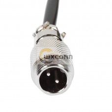 Aviation Plug Connector GX12-2 Pin Male Cable Single Head Socket with Wire 1M Aviation Plug Connector GX12-2 Pin Male Cable Single Head Socket with Wire 1M