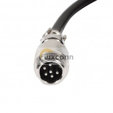 Waterproof Aviation Cable Connector GX12 6 Pin Male Head Plug Soldering Male Electrical Cable 1M Waterproof Aviation Cable Connector GX12 6 Pin Male Head Plug Soldering Male Electrical Cable 1M