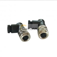 M8 5Pin Right Angle Cable Plug Waterproof Plastic B Coding Assemble Type 5Pin Female Plug M8 5Pin Right Angle Cable Plug Waterproof Plastic B Coding Assemble Type 5Pin Female Plug