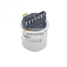 Jack Waterproof RJ45 Connector with Led Wire Type Camera Tail Line Network Socket White Color Jack Waterproof RJ45 Connector with Led Wire Type Camera Tail Line Network Socket White Color