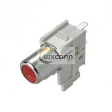 RCA Socket Connectors Nickel Plated Right Angle For PCB