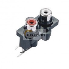 RCA Connector Female to Female Socket Right Angle for PCB Board RCA Connector Female to Female Socket Right Angle for PCB Board