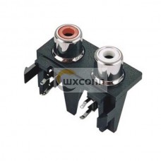 Right Angle RCA 75Ohm Socket Connector PCB Mount Nickel Plated Right Angle RCA 75Ohm Socket Connector PCB Mount Nickel Plated