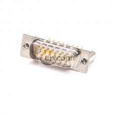 2pcs 15 pin d sub Male Straight Type For PCB Mount Machined Contacts
