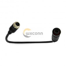 Waterproof 6 Pin to Aviation 4 Pin Connector Male to Male Air Plug Cable Cordset 30CM Waterproof 6 Pin to Aviation 4 Pin Connector Male to Male Air Plug Cable Cordset 30CM
