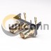 2 Holes BNC Connectors Female Angled Through Hole for PCB Mount