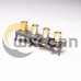 4 Holes BNC Connector Female DIP Type PCB Mount 90 Degree Gold Plating