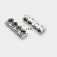 RJ11 Connector 6P2C 1*4 Female Telephone Socket without Led RJ11 Connector 6P2C 1*4 Female Telephone Socket without Led