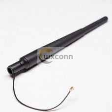 High Gain GSM omni Antenna 3Dbi Outdoor Black Wireless with IPEX Coax Cable High Gain GSM omni Antenna 3Dbi Outdoor Black Wireless with IPEX Coax Cable