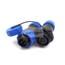 SP13 IP68 3 Pin Male Plug and Docking Socket Dustproof Circular Multipole IP68 Waterproof Connector