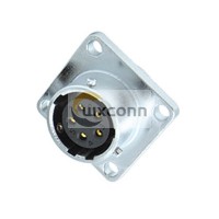 5 Pin Aviation Connector RA16 Circular Straight 4Hole Flange Female Socket