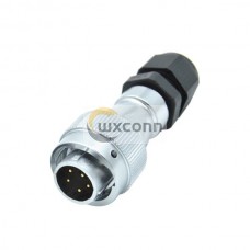 5 Pin Aviation Plug PG Black Straight Watertight RA16 Industry Connector