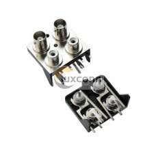 BNC to RCA Connectors Right Angled Jack PCB Mount