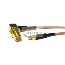 SMA MMCX Cable Male Straight to Female Bulkhead RA Pigtail Cable RG178 15cm