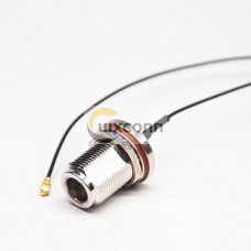 N Type Coaxial Cable Connector Jack to Ipex 1.37 Cable 15CM N Type Coaxial Cable Connector Jack to Ipex 1.37 Cable 15CM