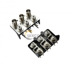 BNC Connector to RCA 2x3 Female for PCB Mount