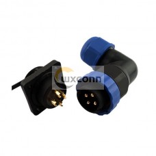 4 Hole Flange Mount Circular Connector SP21 7 Pin Plug Socket 4 Hole Flange Mount Circular Connector SP21 7 Pin Plug Socket