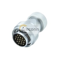 18 Pin Aviation Plug Metal Hose RA28 Waterproof Male Connector