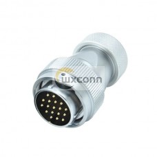 18 Pin Aviation Plug Metal Hose RA28 Waterproof Male Connector