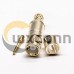 MCX Plug Straight Crimp Type Brass Gould Plated Connector MCX Plug Straight Crimp Type Brass Gould Plated Connector