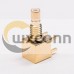 smb female right angle connector Gold Plated for PCB Mount