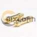 Brass Battery Connector Straight Type Gold Plated Plug Brass Battery Connector Straight Type Gold Plated Plug