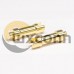Brass Battery Connector Straight Type Gold Plated Plug Brass Battery Connector Straight Type Gold Plated Plug
