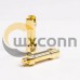 Brass Battery Connector Straight Type Gold Plated Plug Brass Battery Connector Straight Type Gold Plated Plug