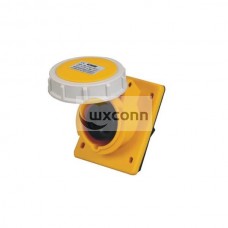 IEC60309 Panel Mount Receptacle Angel Type 16A 3pin 110V-130V 2P+E IP67 CEE Industrial