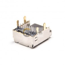 10pcs USB Type C Right Angle 24 Pin Connector Through Hole for PCB Mount