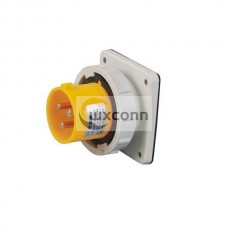 Panel Mount Pin Receptacle 16A 3pin 110V-130V 50/60Hz 2P+E 4h 2P+E IP67 CEE Industrial IEC60309 Panel Mount Pin Receptacle 16A 3pin 110V-130V 50/60Hz 2P+E 4h 2P+E IP67 CEE Industrial IEC60309