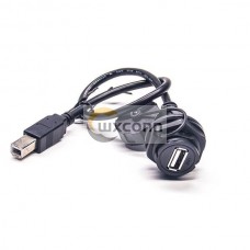 Usb Panel Mount Type A Cable to Type B Waterproof USB Cable Usb Panel Mount Type A Cable to Type B Waterproof USB Cable