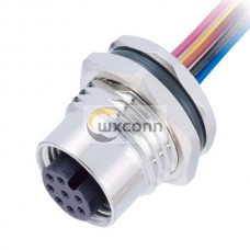 10pcs M12 8pin Sensor A-Coded Female With Pigtails 1M Fixing thread m12x1 10pcs M12 8pin Sensor A-Coded Female With Pigtails 1M Fixing thread m12x1