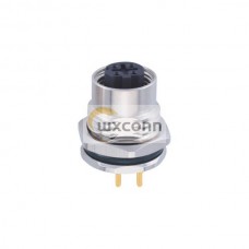 10pcs M12 Ethernet Connector D-Coding 4Pin Female PCB Panel Front Mounting Connector CNC Screw 10pcs M12 Ethernet Connector D-Coding 4Pin Female PCB Panel Front Mounting Connector CNC Screw